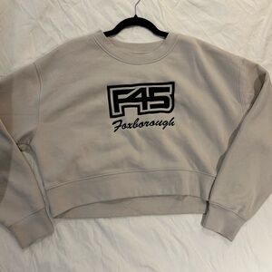F45 Foxborough Beige Sweatshirt Cropped